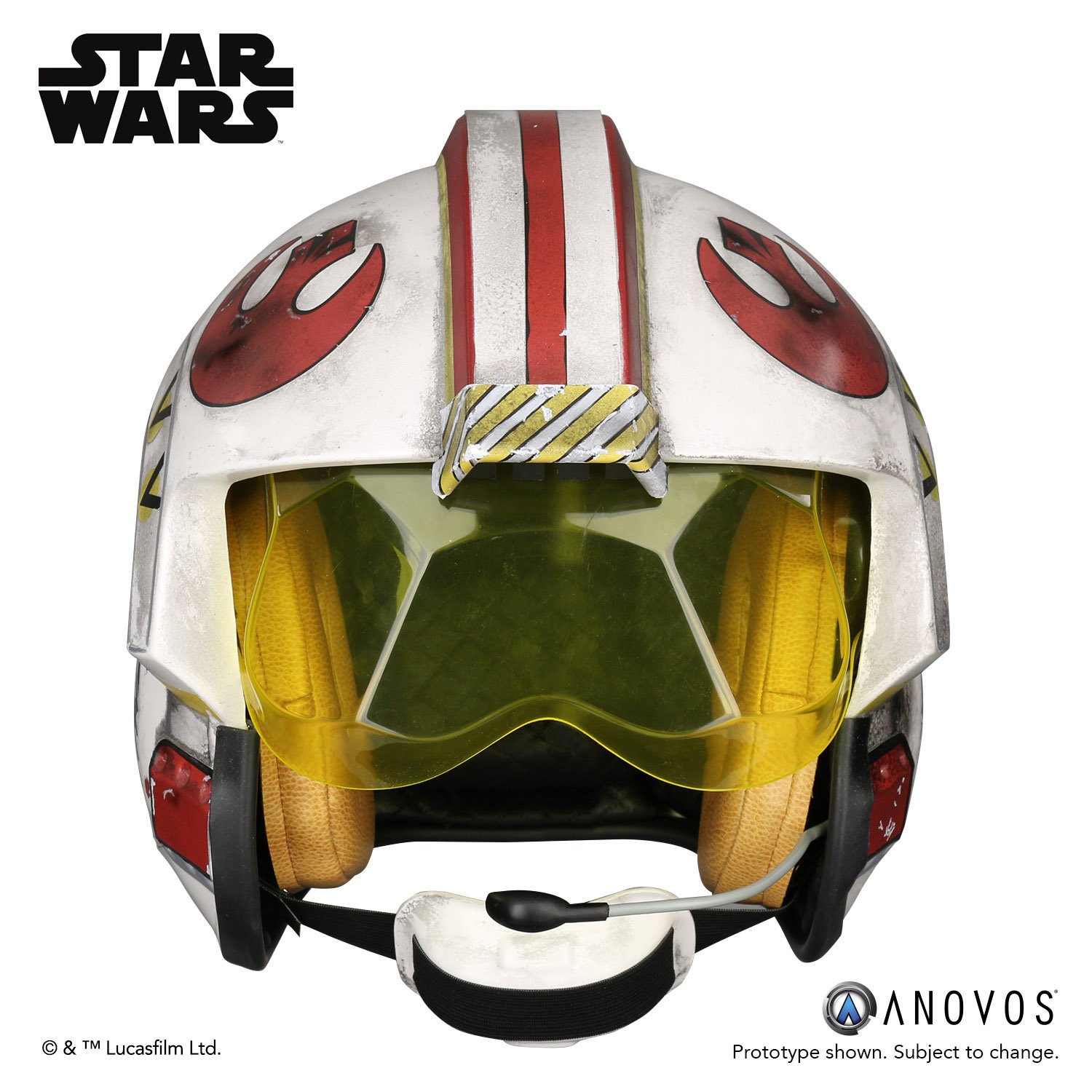 Il casco di Luke Skywalker da Pilota di X-Wing realizzato da Anovos