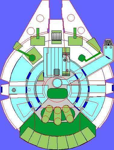 La painta del Millennium Falcon