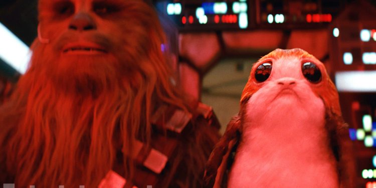 Star Wars: The Last Jedi
L to R: Chewbacca (Joonas Suotamo) and a Porg