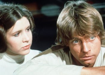 I gemelli Skywalker Luke e Leia, alla loro prima apparizione in Una Nuova Speranza.