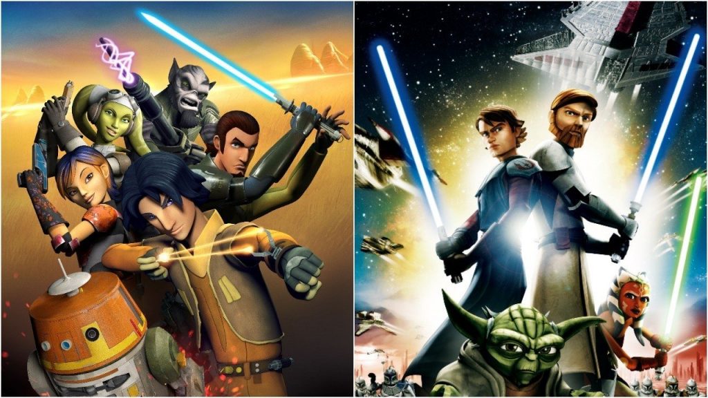 Le serie animate Star Wars The Clone Wars e Rebels a confronto.