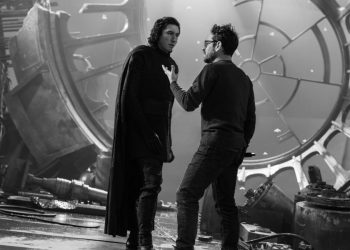 JJ Abrams e Adam Driver sul set di Star Wars L'Ascesa di Skywalker