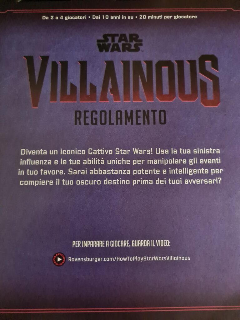 Star Wars Villainous: il regolamento