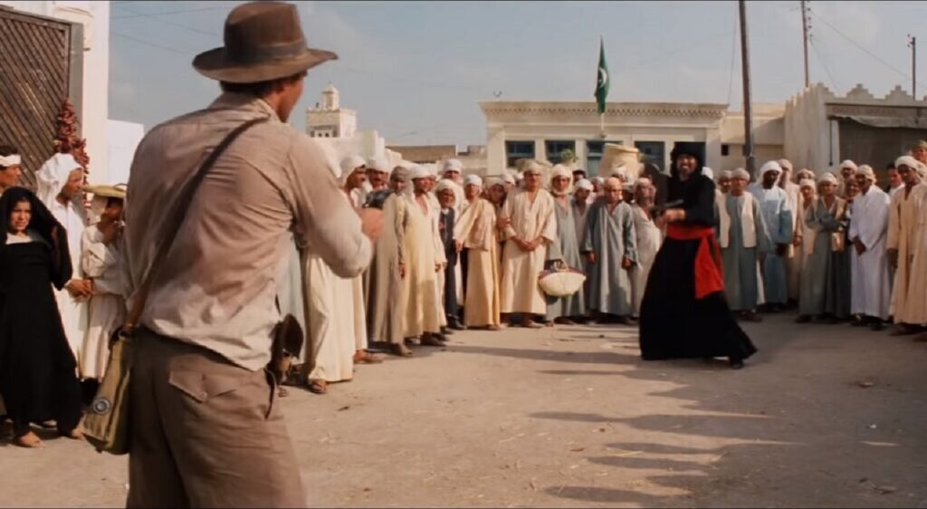 Indiana Jones spara allo spadaccino