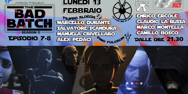 The bad Batch stagione due episodi sette e otto live tematica