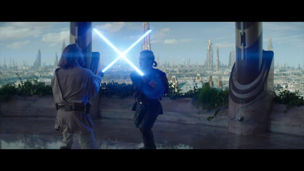 Obi-Wan e Anakin in allenamento