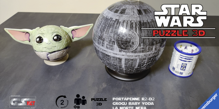 Ravensburger Puzzle 3D 2023 r2d2 Grogu Morte Nera