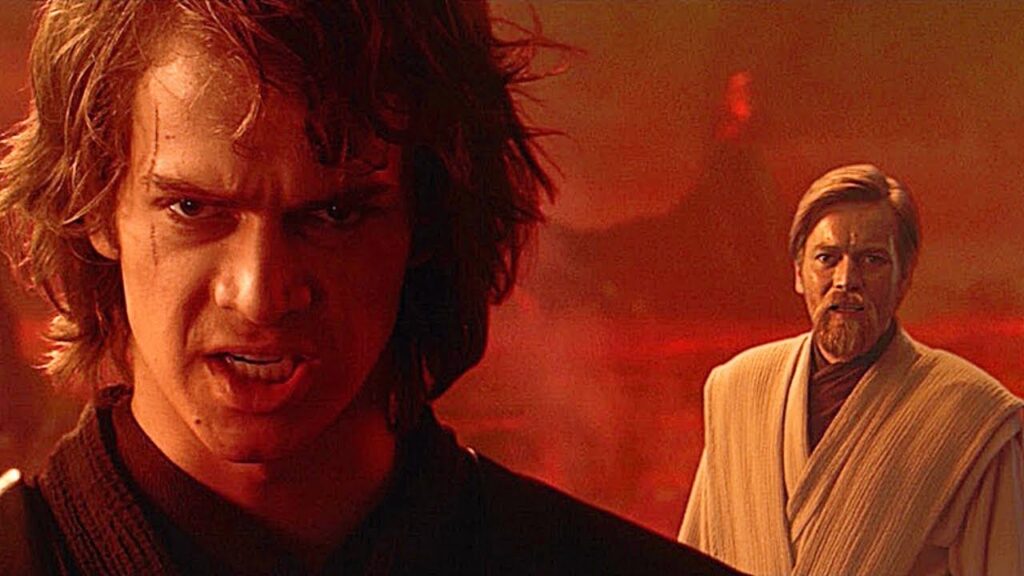 Anakin e il duello con Obi Wan