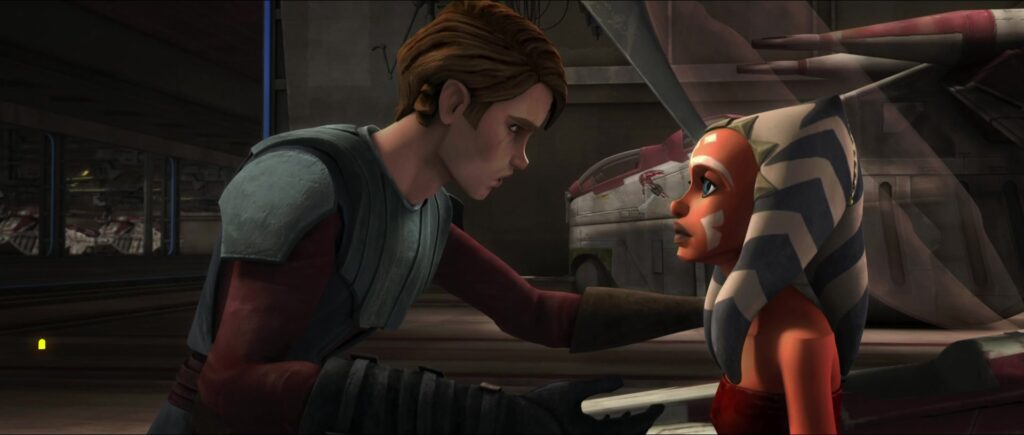 Il rapporto tra Anakin e Ahsoka in Clone Wars, in particolare questa scena è della Battaglia di Ryloth