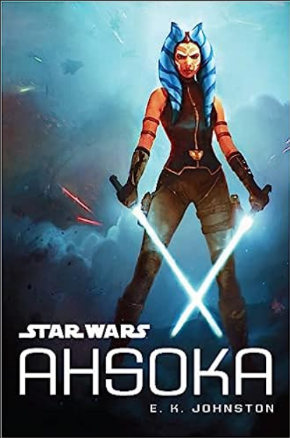 La copertina del romanzo Ahsoka di E.K. Johnston ritenuto ancora canonico