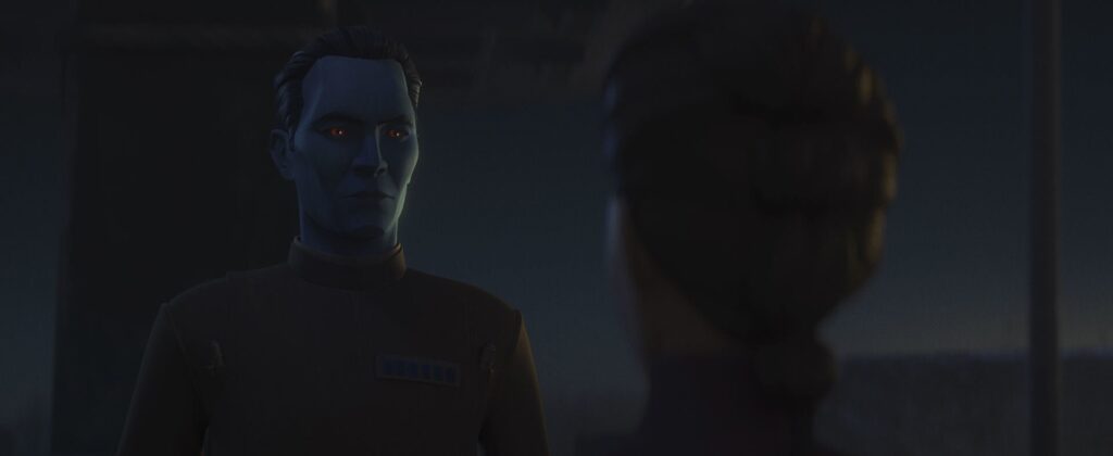 Il primo incontro tra Morgan Elsbeth e Thrawn, un legame che ritroveremo anche in futuro