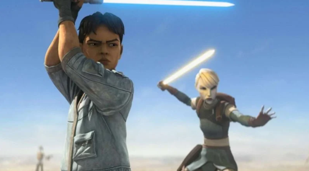 Un frame dell'arco narrativo di Ventress in Tales of the Underworld.