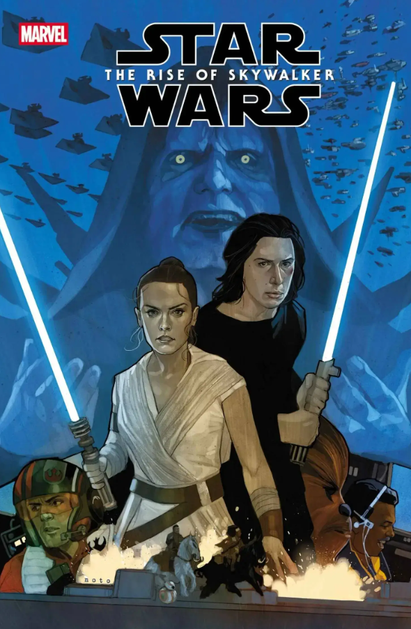 copertina del fumetto di star wars: l'ascesa di skywalker