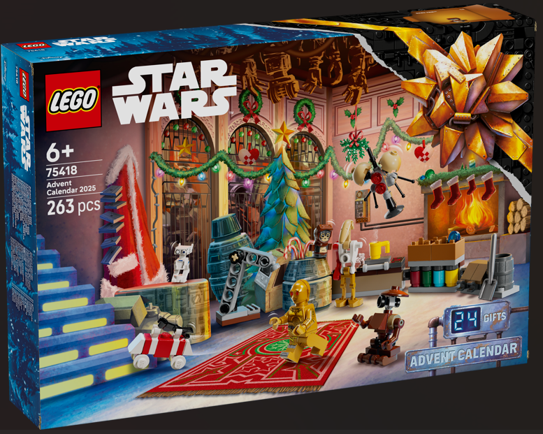 Calendario dell'avvento 2025 a tema Lego Star Wars.