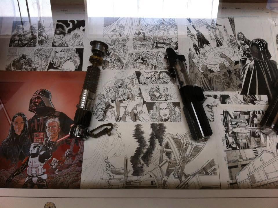 Disegni e spade laser