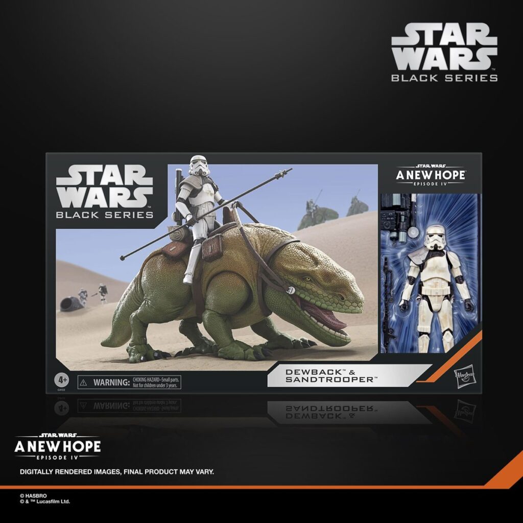 Il Dewback & Sandtrooper 2-Pack di The Black Series, esclusiva Walmart (Immagine: Hasbro)