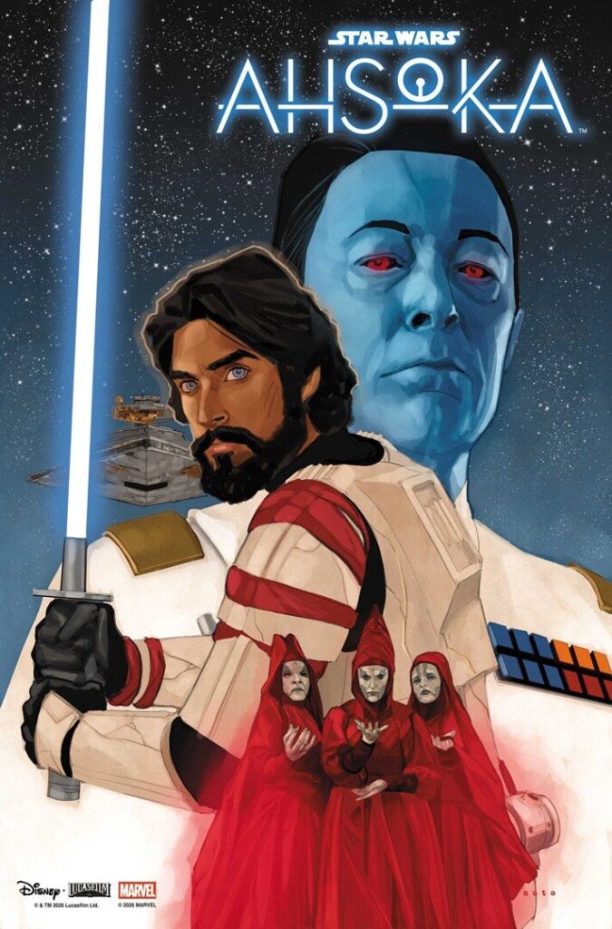 La copertina di Phil Noto per Star Wars: Ahsoka – Escape from Thrawn #1 (Immagine: Marvel Comics / Lucasfilm)